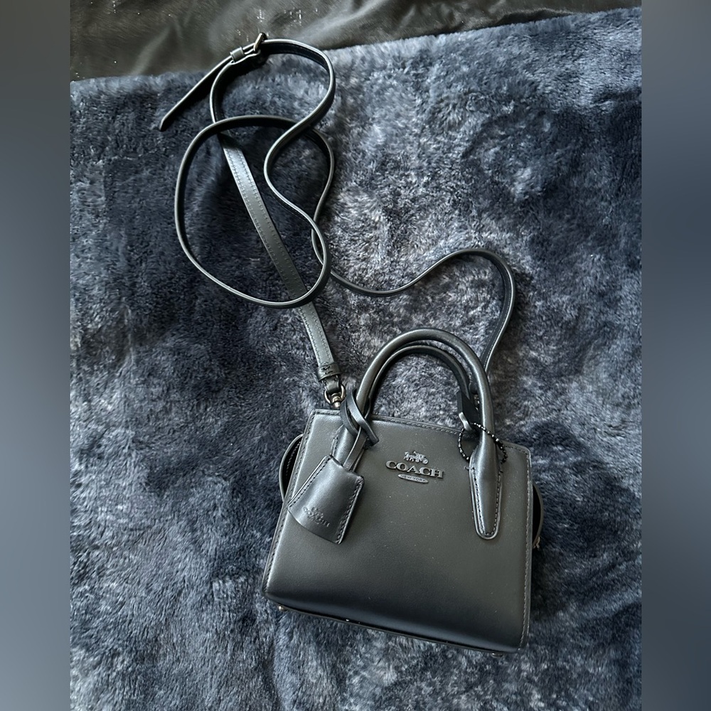 Coach Black Andrea Mini handbag and crossbody